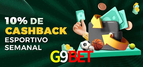 10% de bônus de cashback na G9Bet